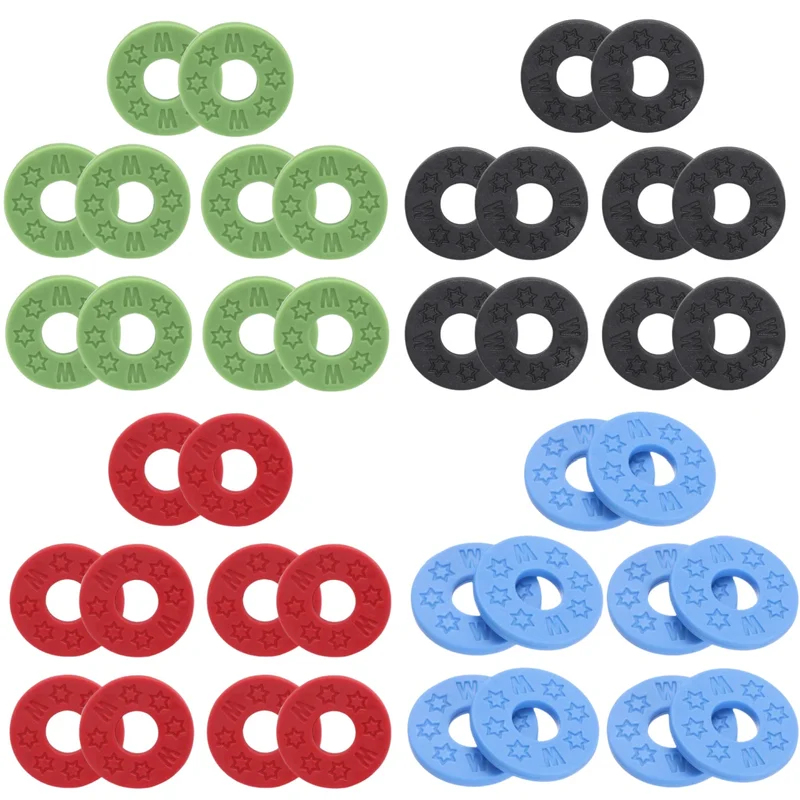Guitar Strap Padded - 10 Pcs Guitar Rubber Strap Locks,