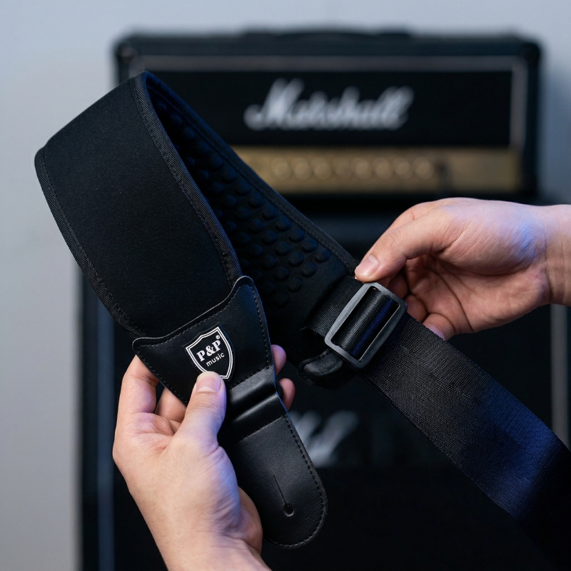 Guitar Strap Padded - P&P Breathable 3D Sponge Guitar Strap,