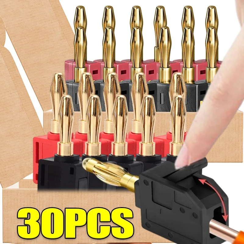 Audio Music Test - 4mm 32A No Solder Banana Plug