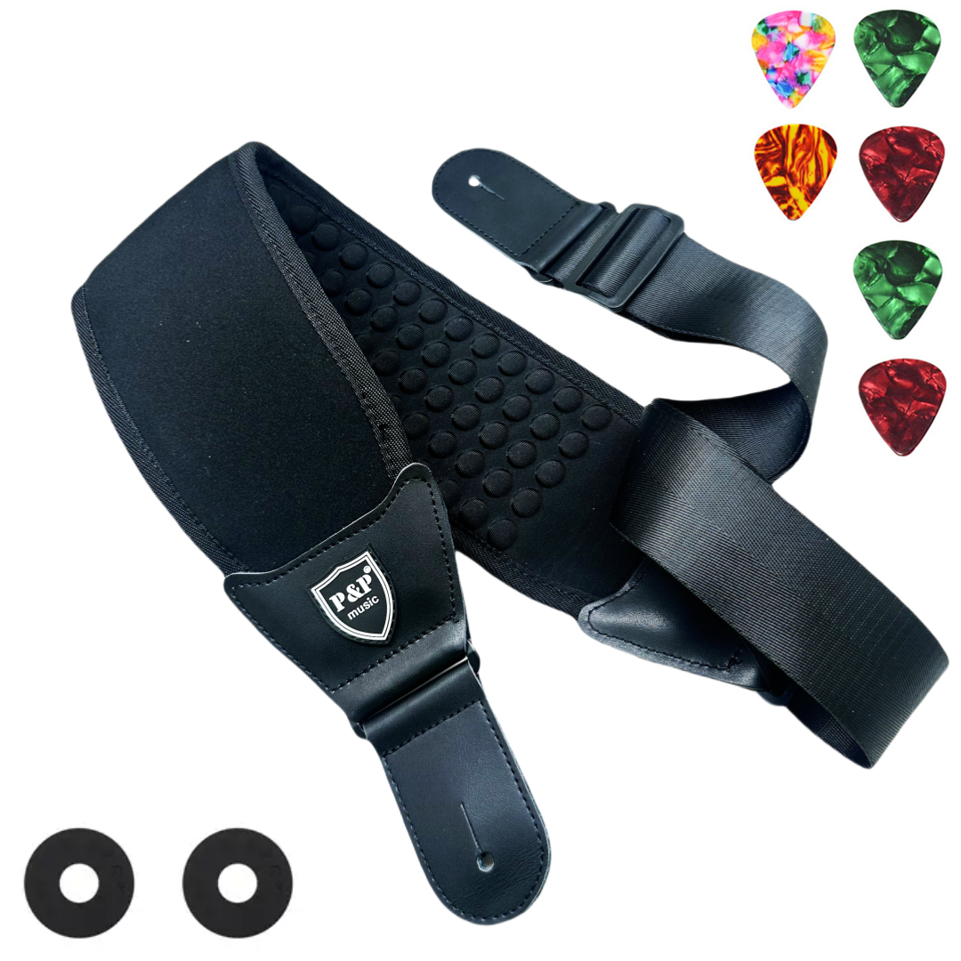 P&P 3D Sponge Guitar Strap Bel - Guitar Strap Padded のレビューと価格