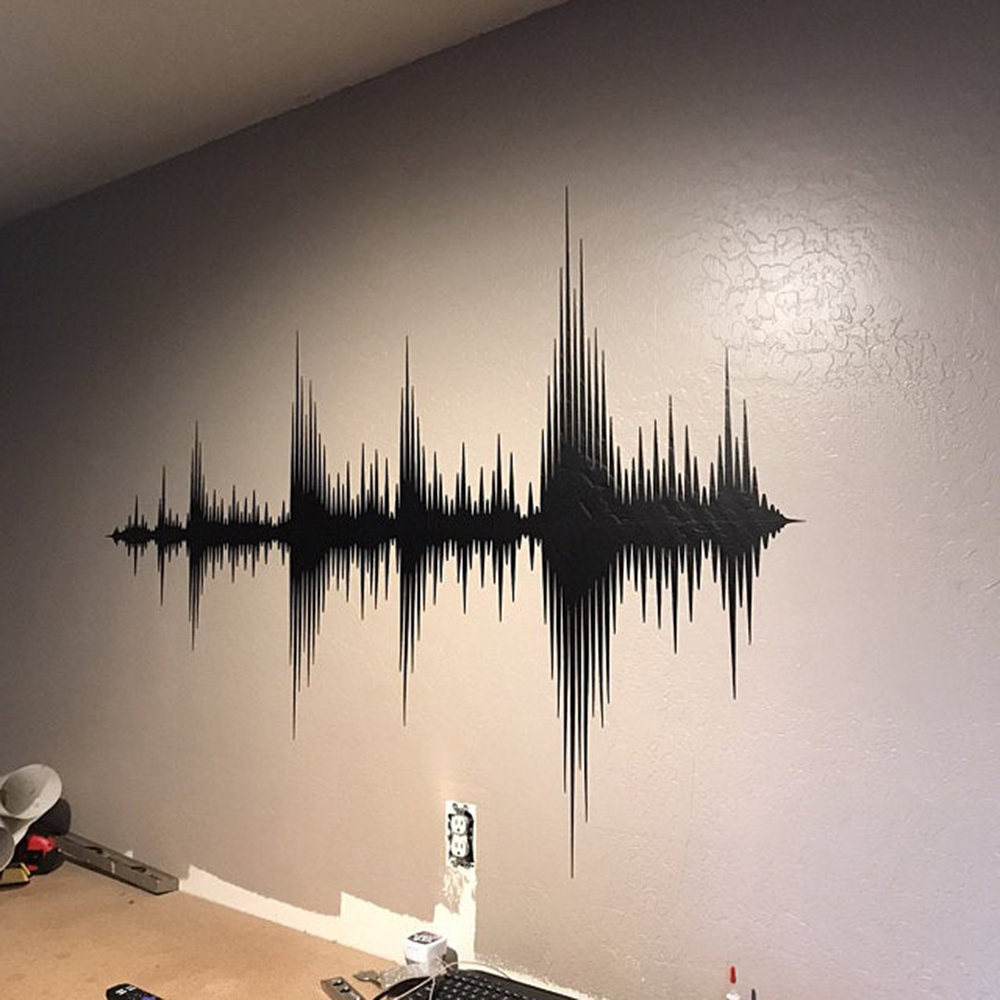 Audio Wave Wall Decal Sound Wa - Audio Music Wave のレビューと価格