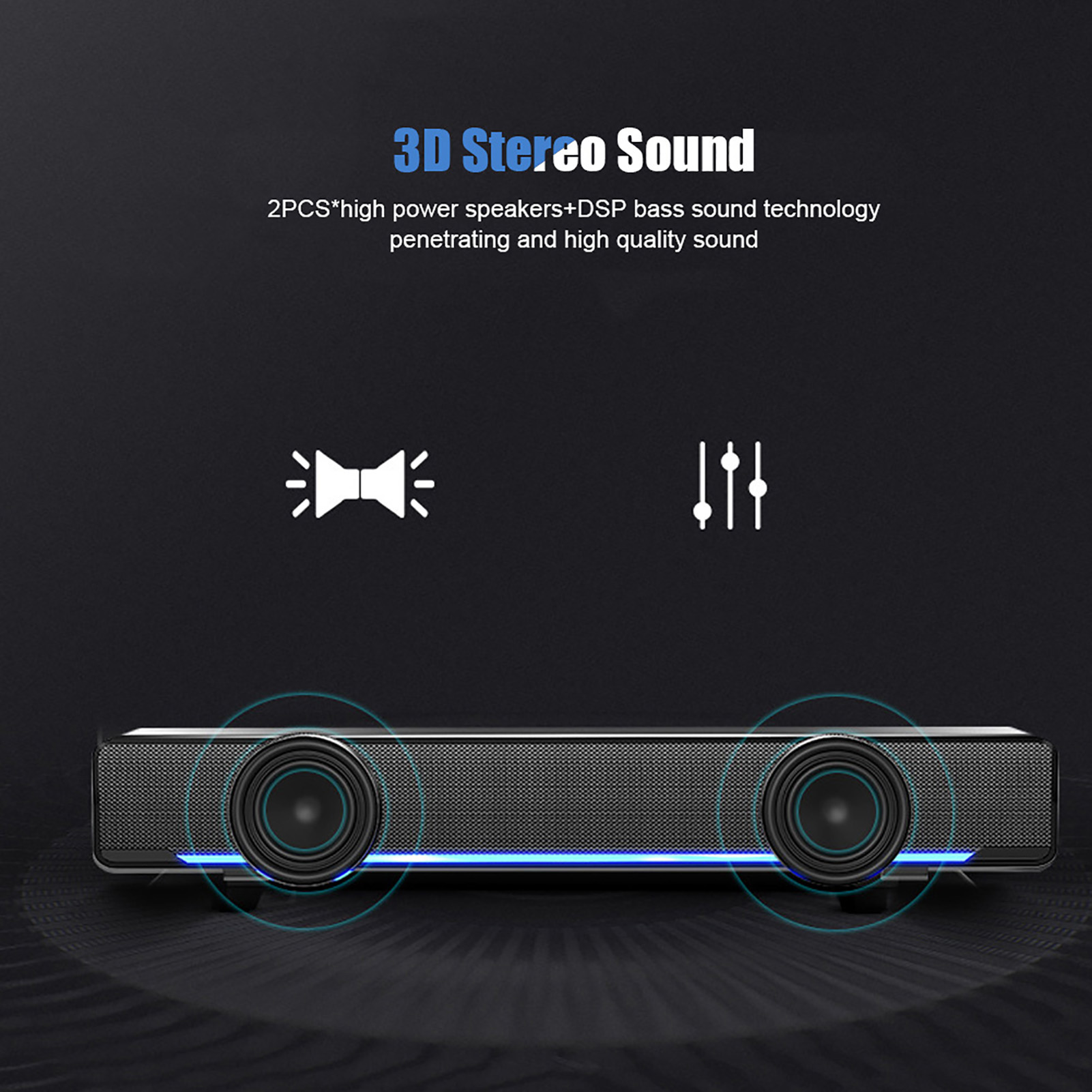 Portable Soundbar USB Wired St - Audio Music Center のレビューと価格