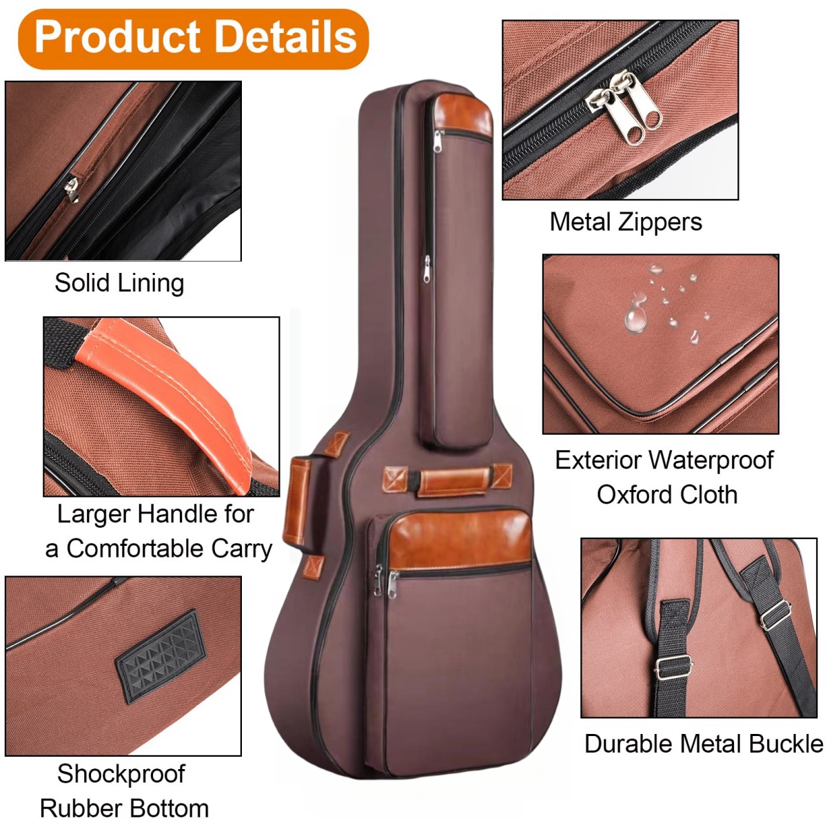 Miwayer-Acoustic Guitar Bag, 4 - Guitar Strap Padded のレビューと価格