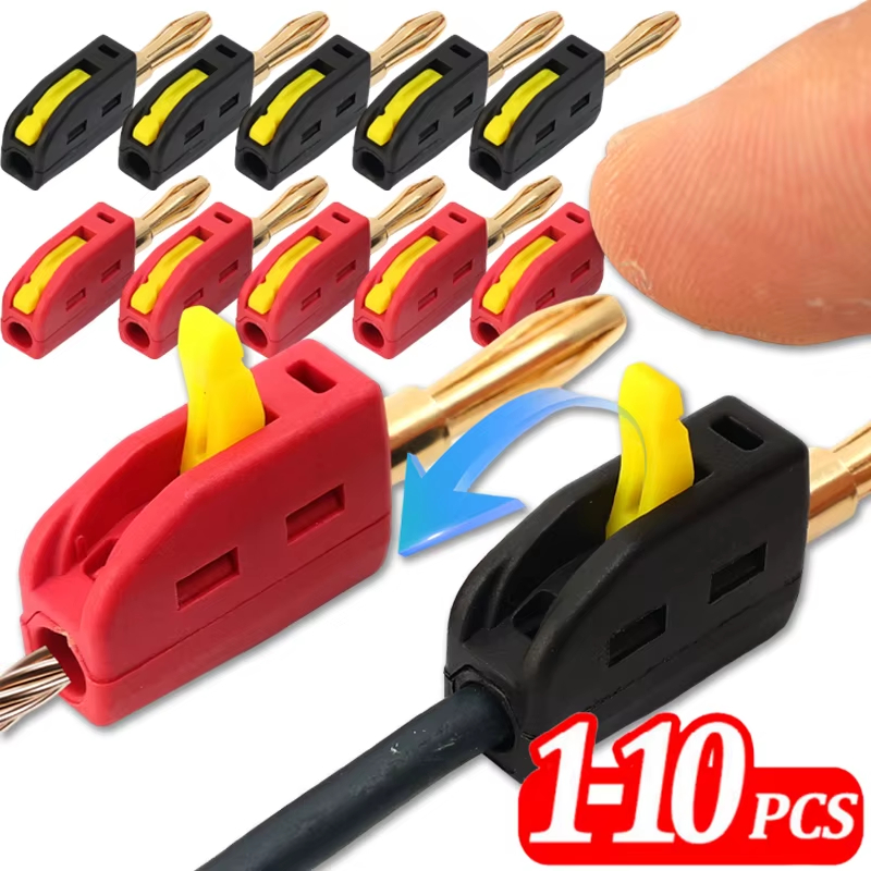 1-10Pcs Banana Plug High Curre - Audio Music Test のレビューと価格