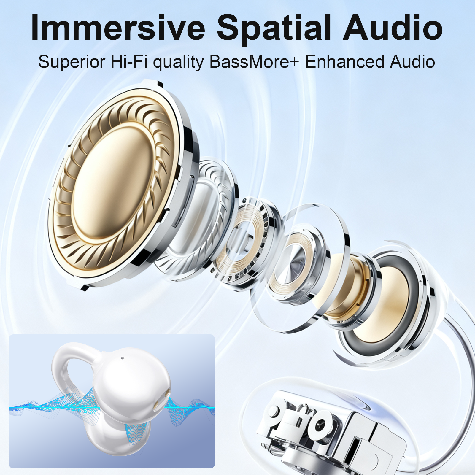 M11 Clip-Ear Open Earphone 144 - Audio Music Google のレビューと価格