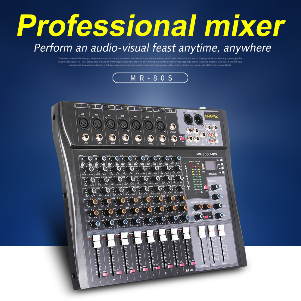 G-MARK MR80S Audio Mixer Inter - Audio Mark Music のレビューと価格