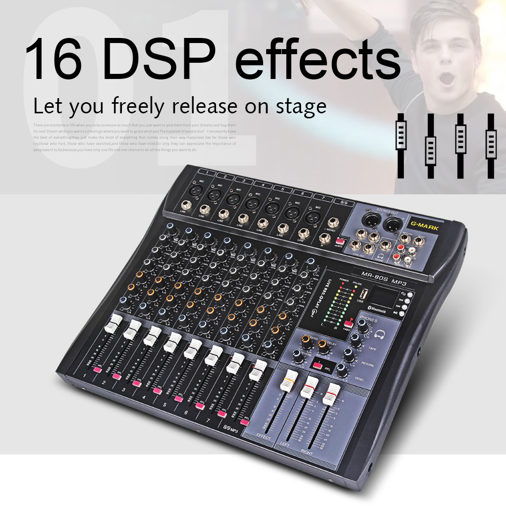 G-MARK MR80S Audio Mixer Inter - Audio Mark Music のレビューと価格