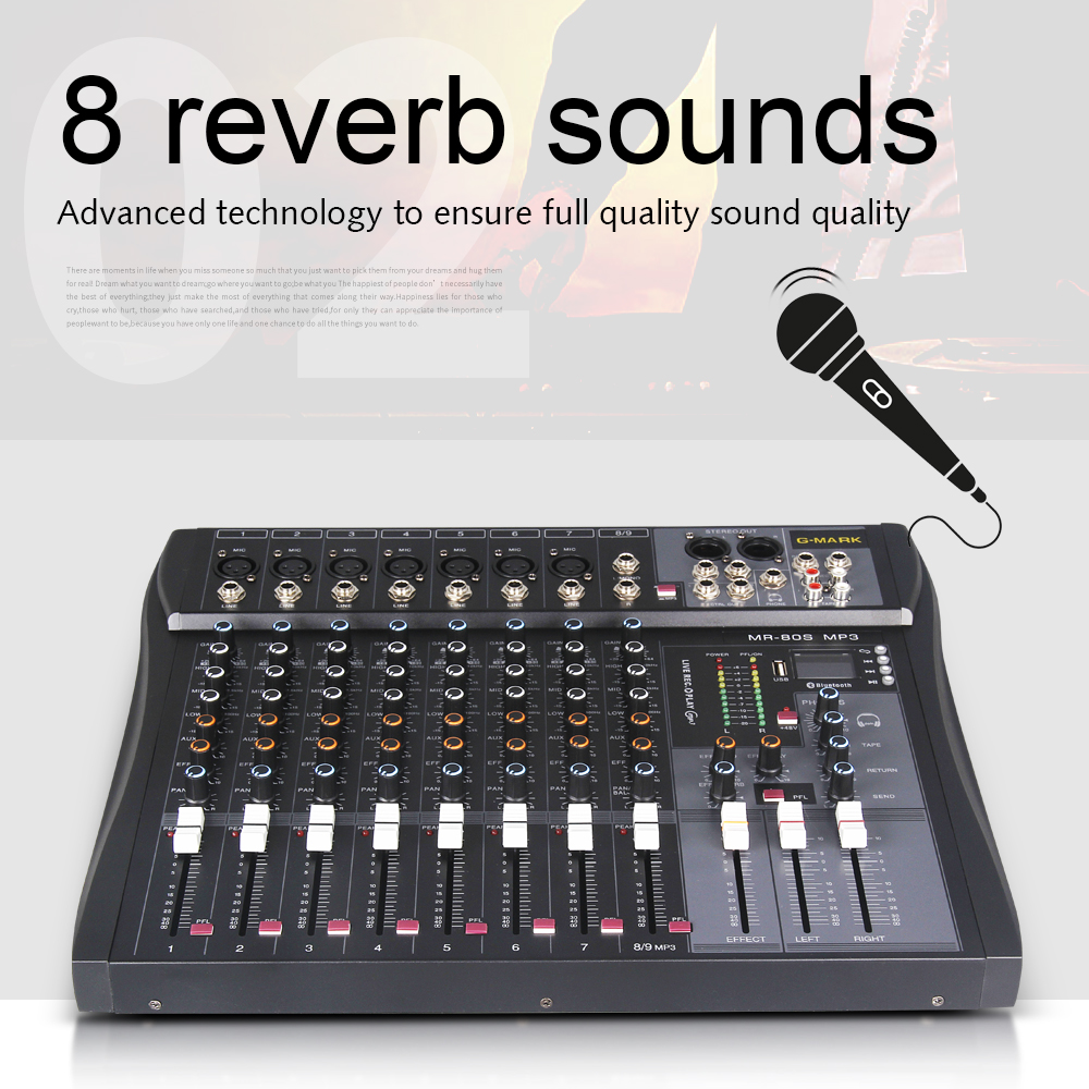 G-MARK MR80S Audio Mixer Inter - Audio Mark Music のレビューと価格
