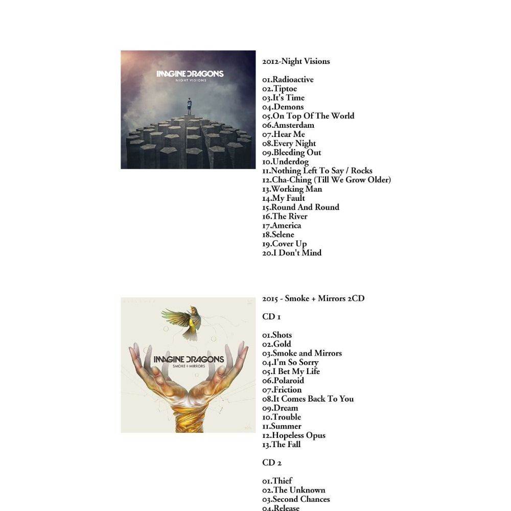 Imagine Dragons Music Collecti - Audio Music Only のレビューと価格
