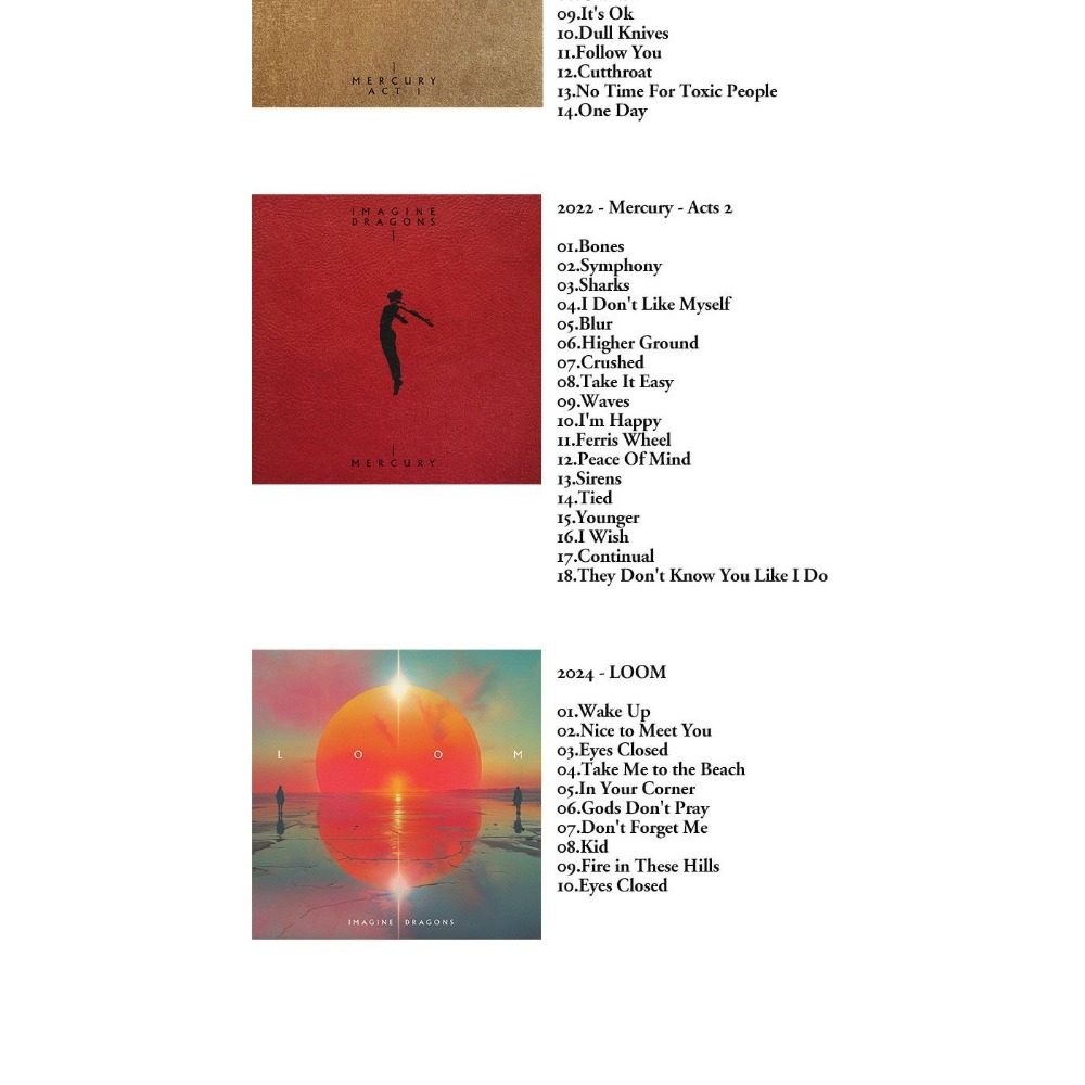 Imagine Dragons Music Collecti - Audio Music Only のレビューと価格