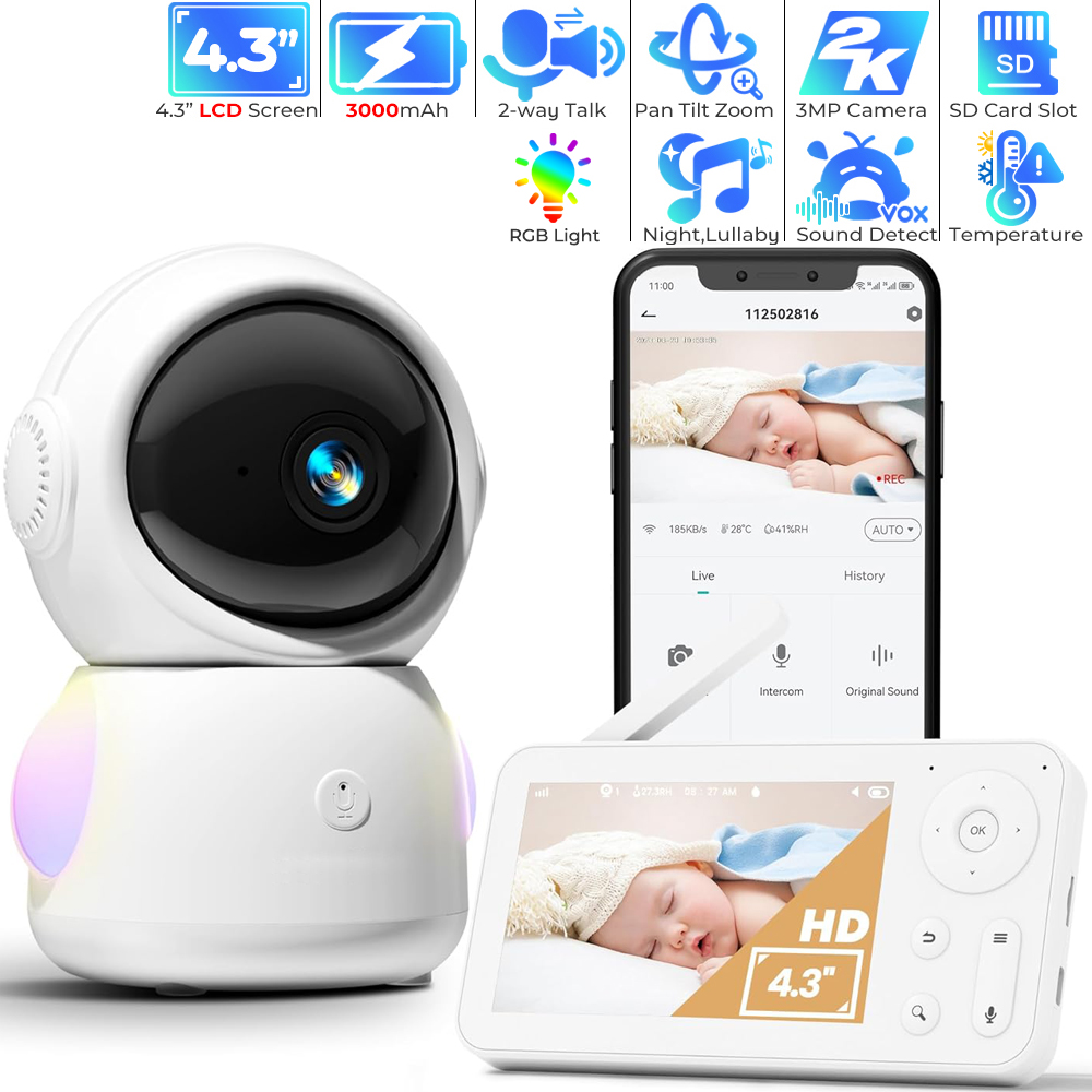 WiFi Baby Monitor with App Con - Audio Music Google のレビューと価格