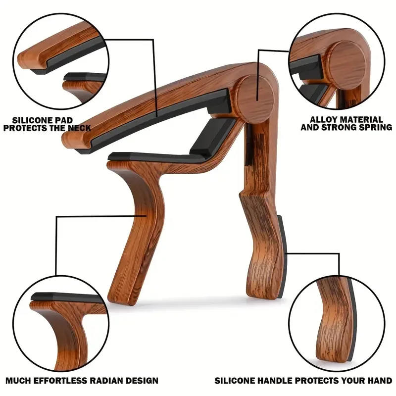 High-Quality Zinc Alloy Guitar - Guitar Capo Clip のレビューと価格