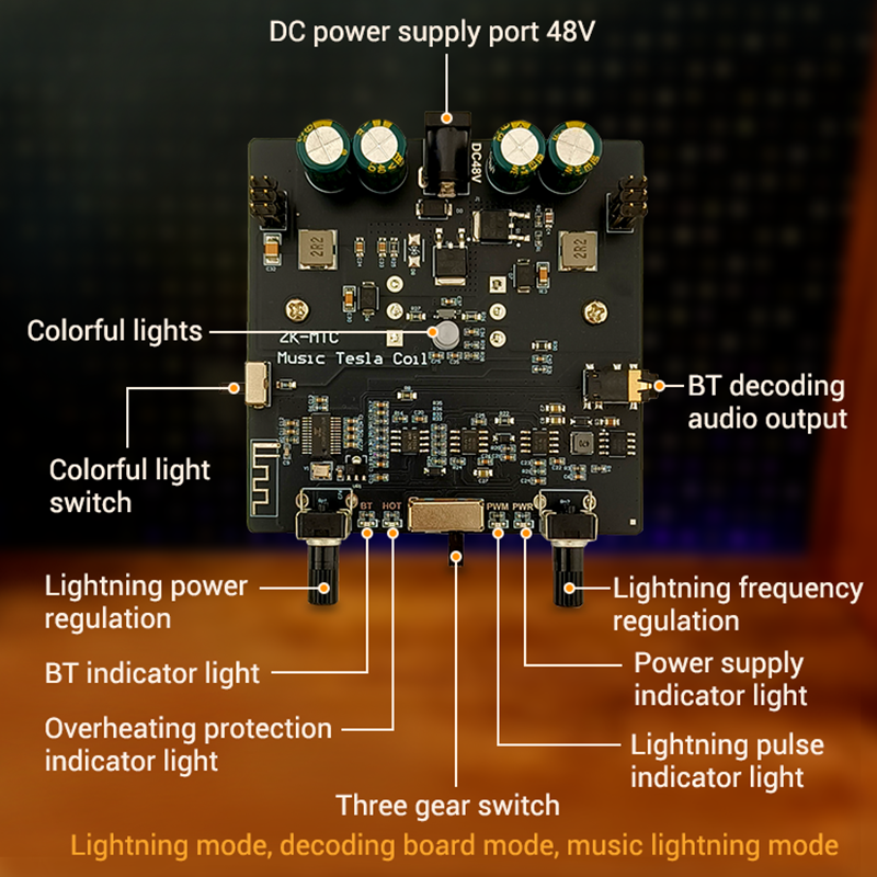 Newest 3Modes Music Tesla Coil - Audio Music Wave のレビューと価格
