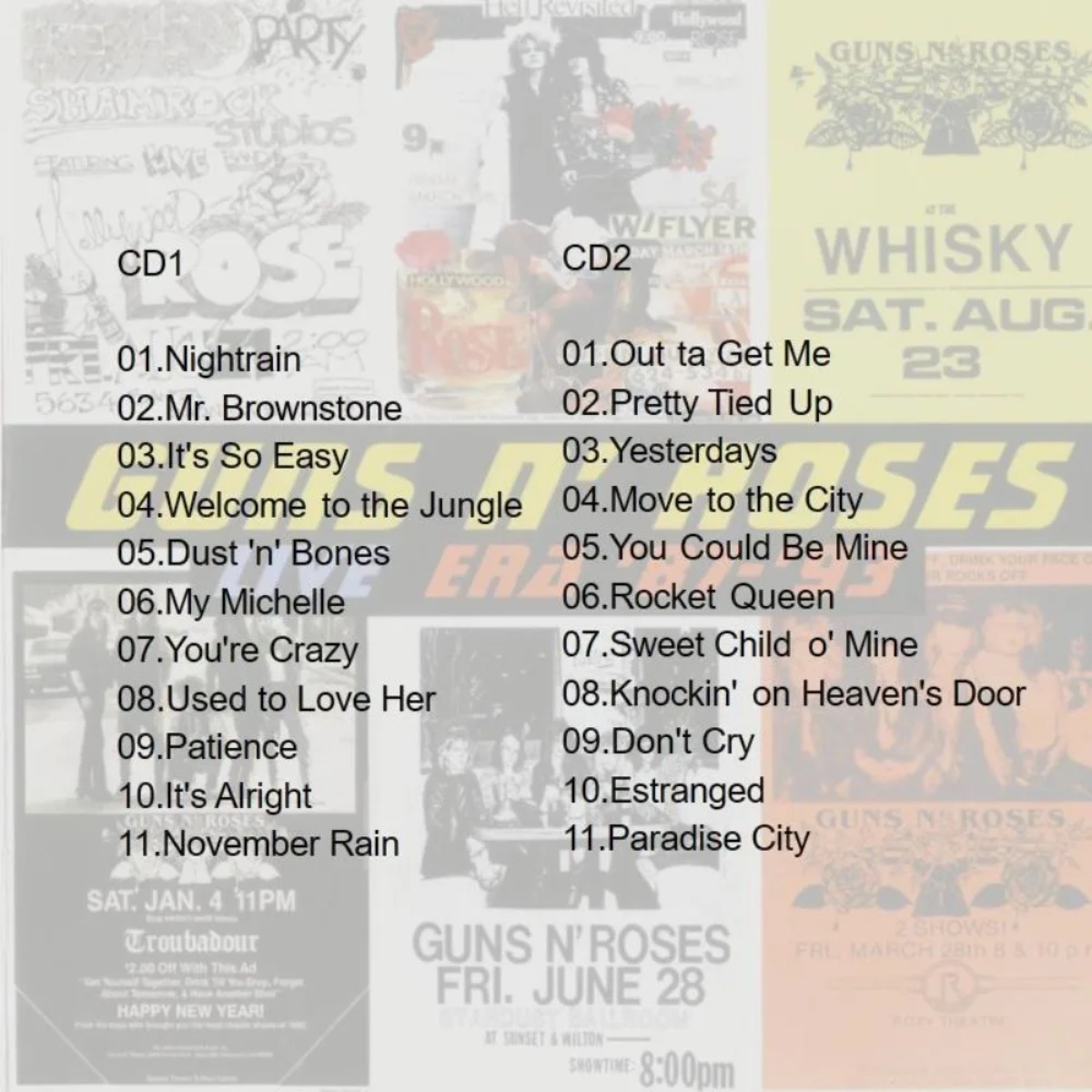 Guns N'Roses Live Era '87-93 2 - Audio Music Only のレビューと価格