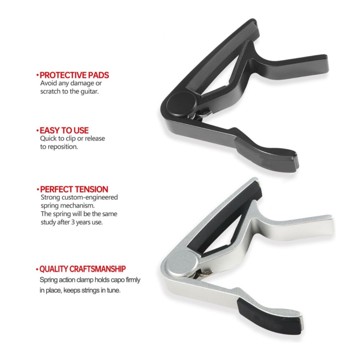 Miwayer Guitar Capo - Precisio - Guitar Capo Clip のレビューと価格