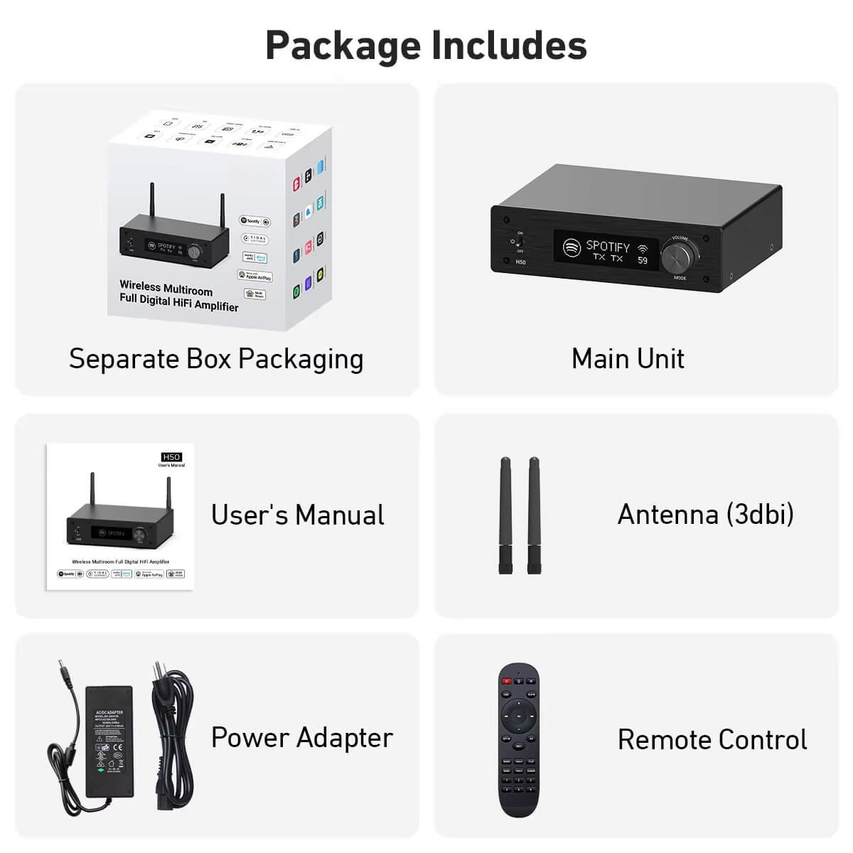 50Wx2 Wireless AirPlay2 HDMI A - Audio Music Google のレビューと価格