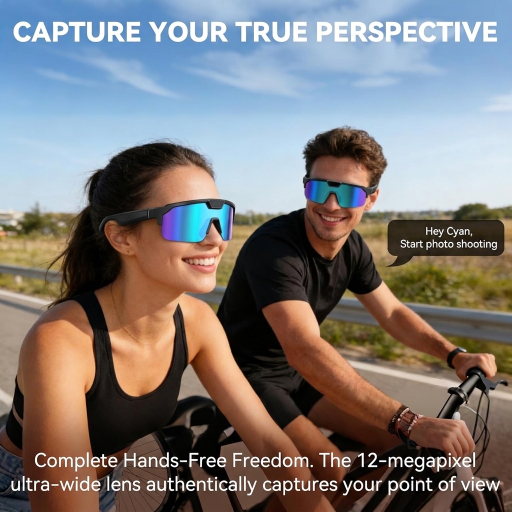2026 New AI Smart Sports Glass - Audio Music Bluetooth のレビューと価格