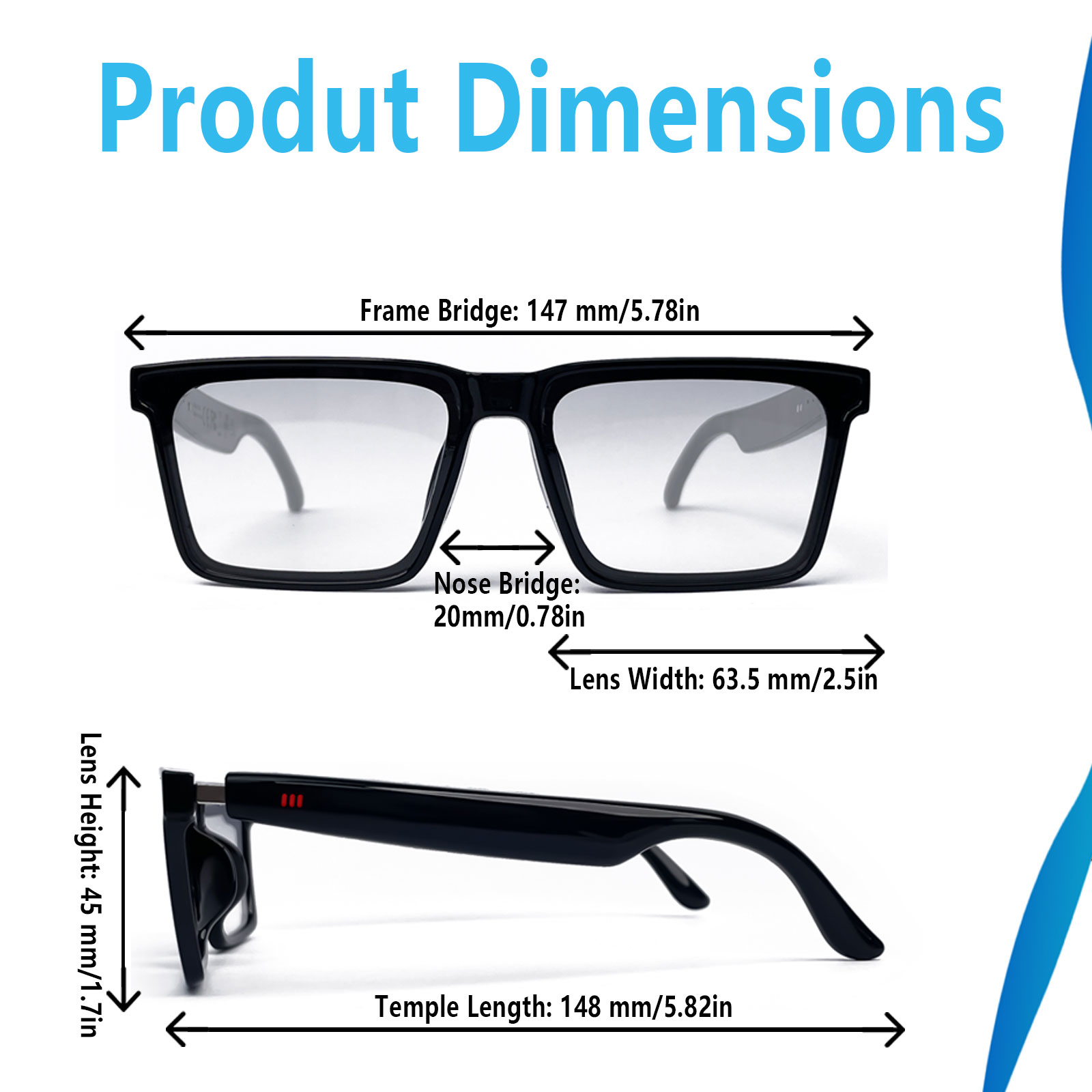Smart Audio Glasses with Real- - Audio Music Bluetooth のレビューと価格