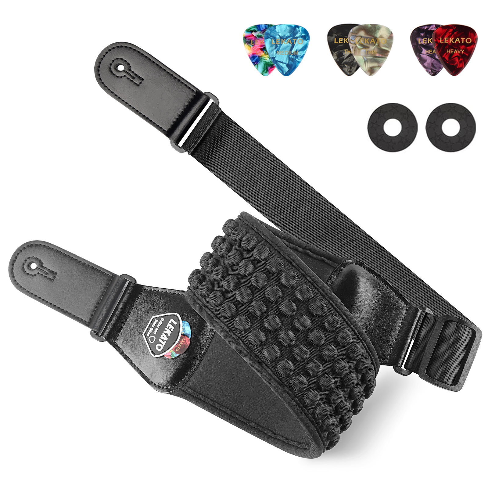 Lekato Pro Guitar Strap - 3 Pi - Guitar Strap Padded のレビューと価格