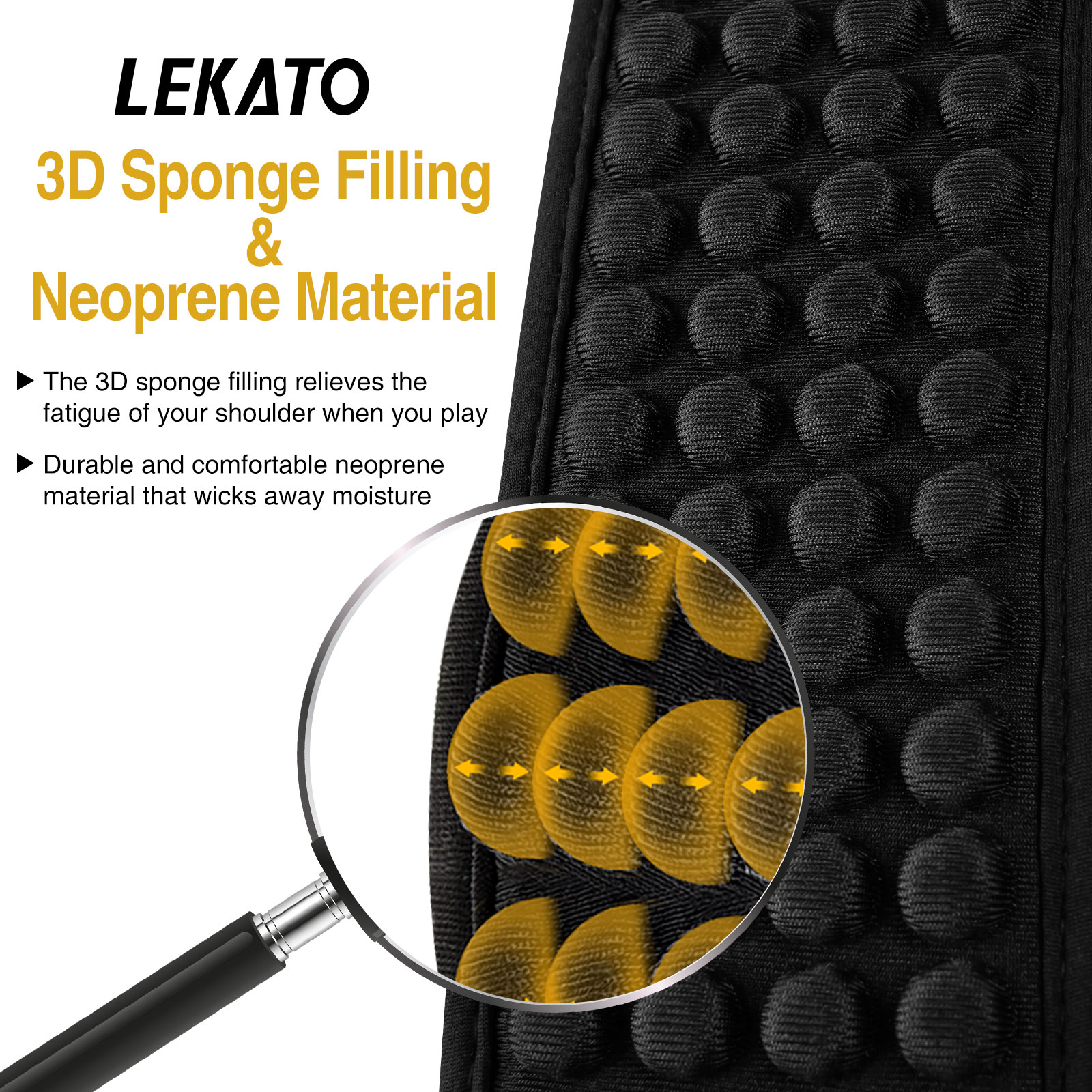 Lekato Pro Guitar Strap - 3 Pi - Guitar Strap Padded のレビューと価格