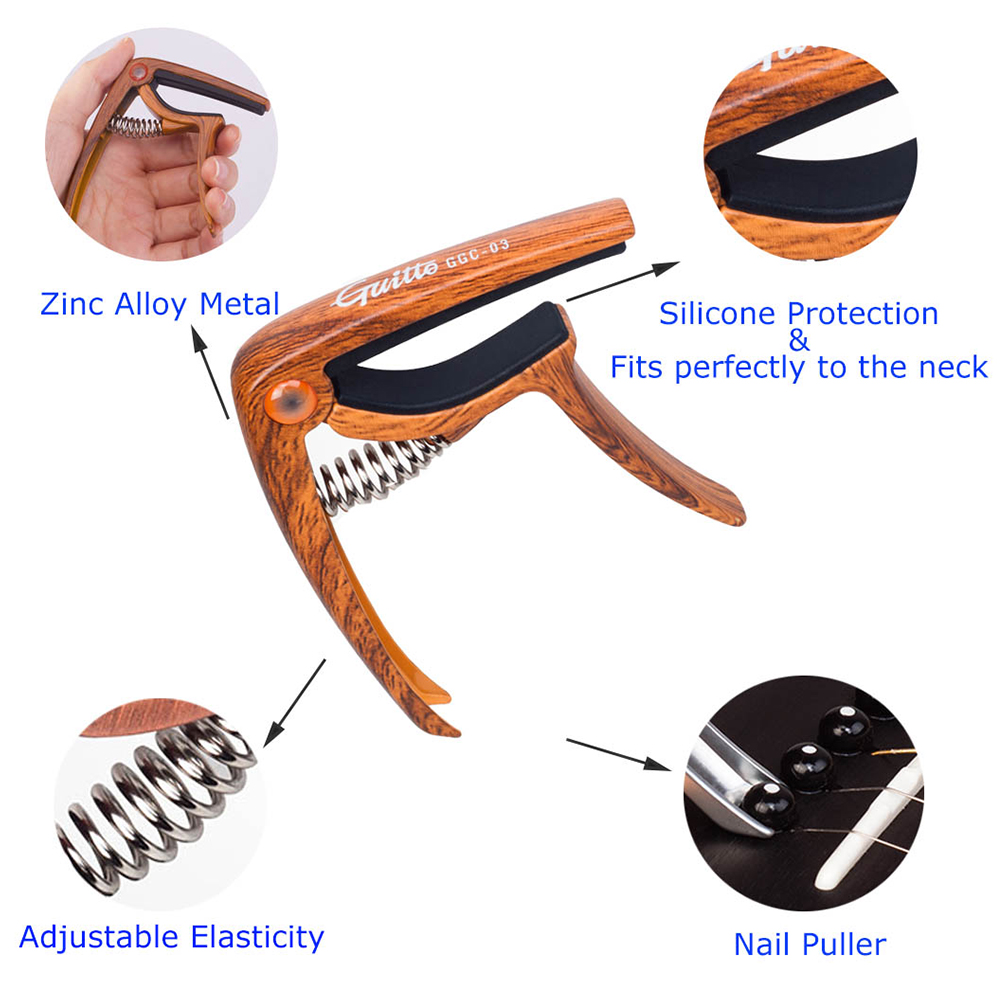 JOYO Guitto Series GGC-03 Guit - Guitar Capo Clip のレビューと価格