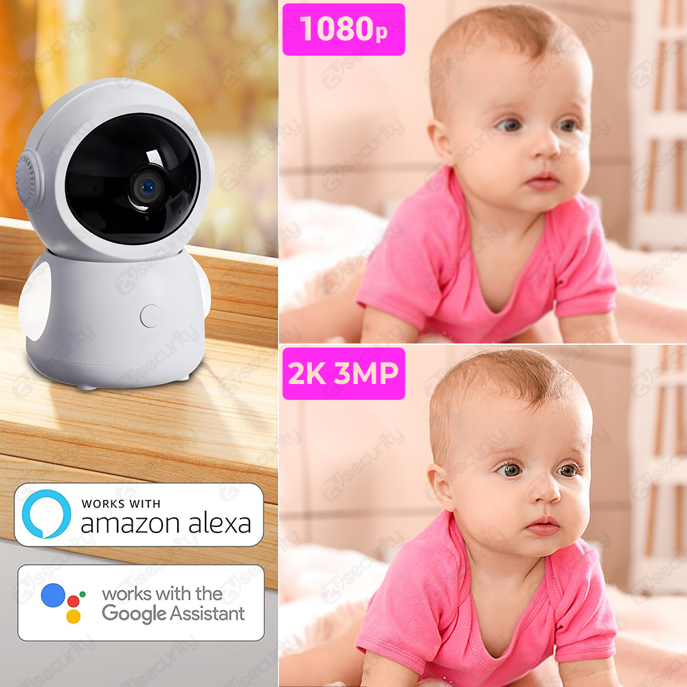 2K 3MP Two Camera WiFi Baby Mo - Audio Music Google のレビューと価格