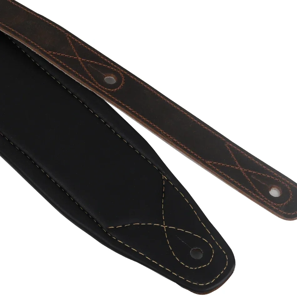 Soldier Top Layer Leather Guit - Guitar Strap Padded のレビューと価格