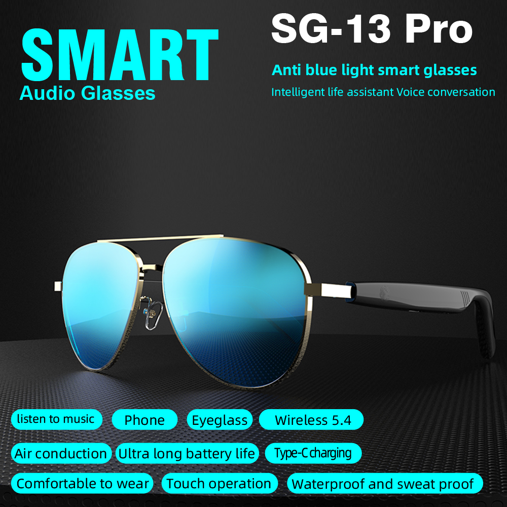 SG13 pro TWS Blue Light Glasse - Audio Music Bluetooth のレビューと価格