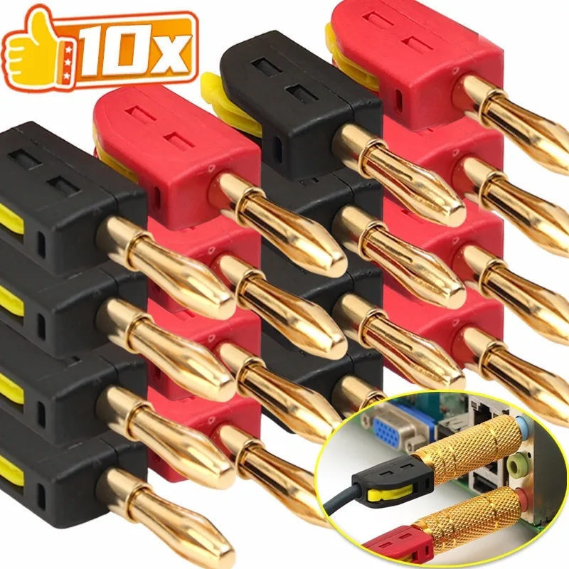 No Solder Banana Plug Quick Wi - Audio Music Test のレビューと価格
