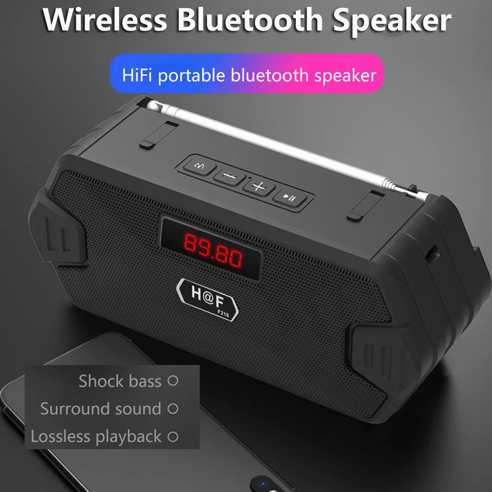 Bass Hifi Outdoor Portable Aux - Audio Music Center のレビューと価格