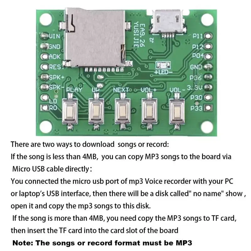 MP3 Voice Module Kit Welcomer  - Audio Music Download Mp3 のレビューと価格