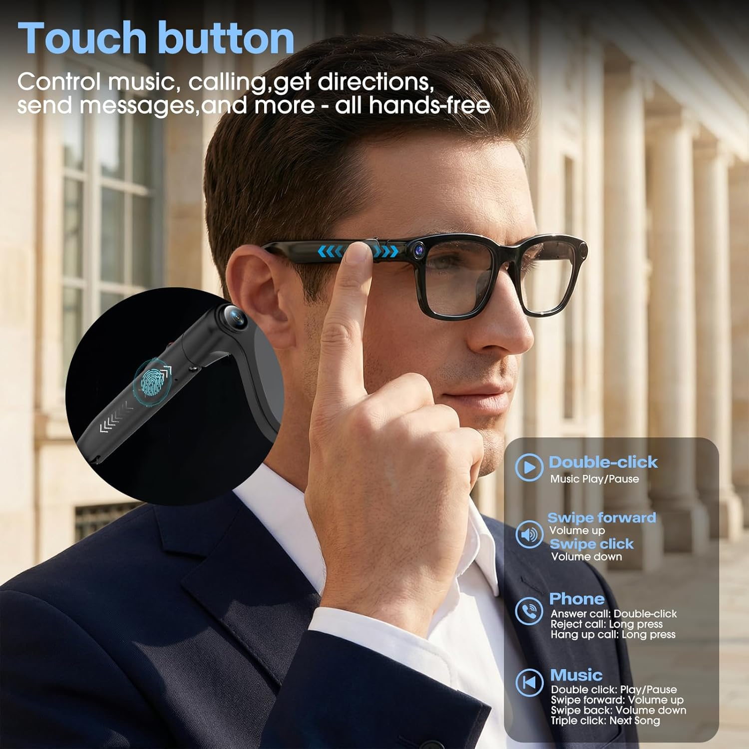 2026 New HD Smart Audio Glasse - Audio Music Bluetooth のレビューと価格