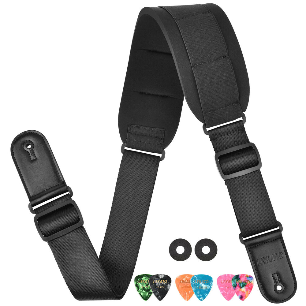 LEKATO Guitar Strap Holder Bel - Guitar Strap Padded のレビューと価格