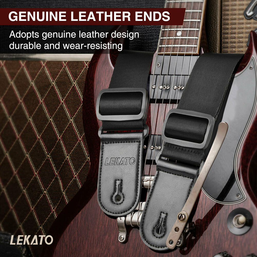 LEKATO Guitar Strap Holder Bel - Guitar Strap Padded のレビューと価格