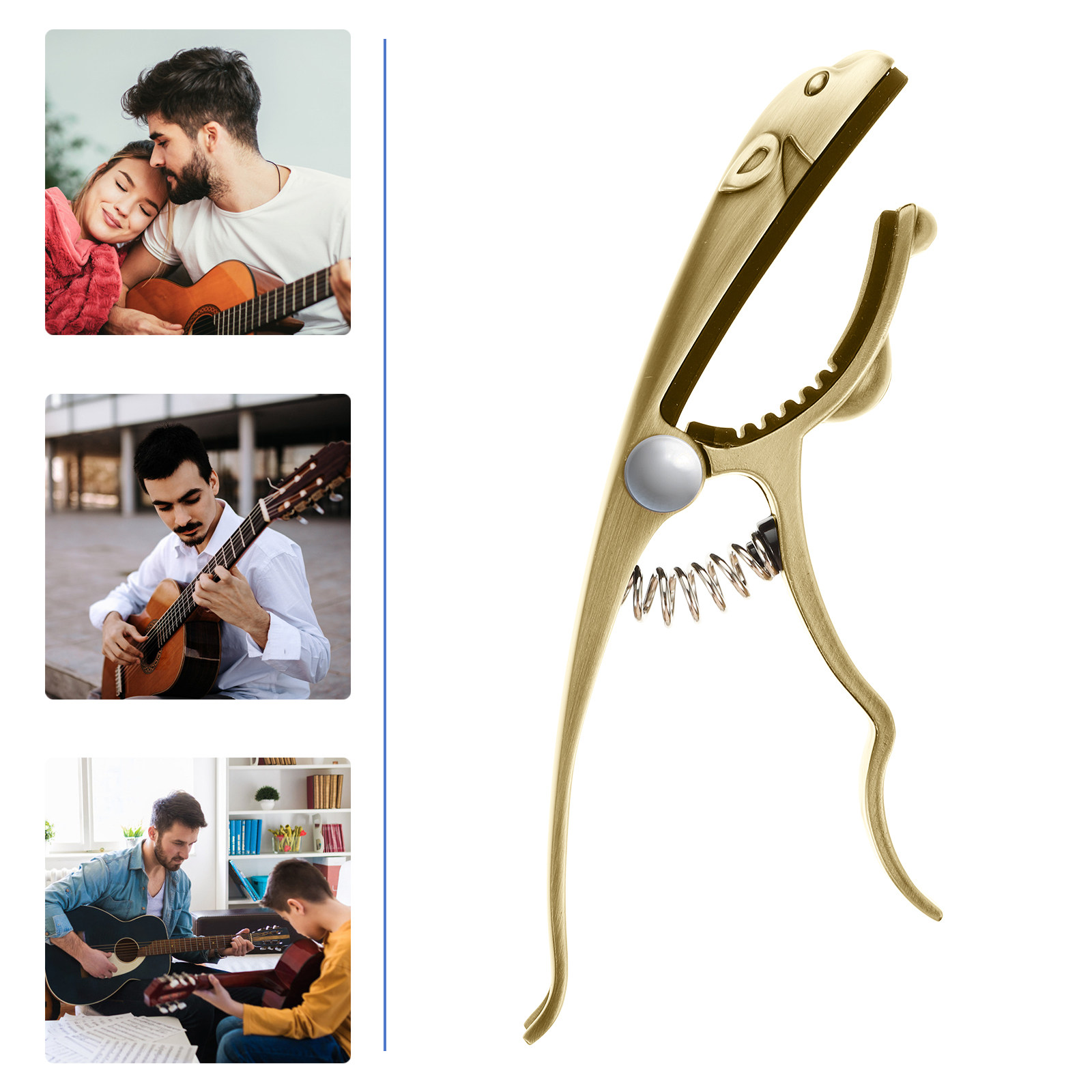 1Pcs Guitar Capo Zinc Alloy Me - Guitar Capo Clip のレビューと価格